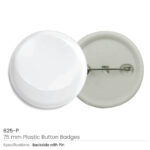 75mm Plastic Button Badges 625 P