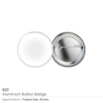 Aluminum Button Badges 622