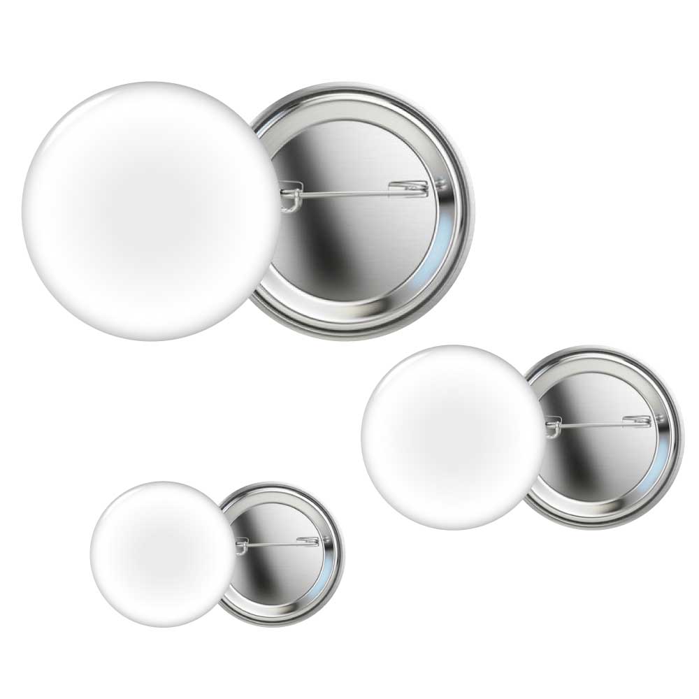 Aluminum Button Badges Main