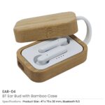 BT Earbuds with Bamboo Case EAR 04