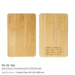 Bamboo Powerbank PB 5K BM Details