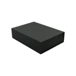 Black Plain Gift Box GB A3 BLK Closed View