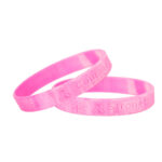 Breast Cancer Silicon Wristband 014 BC 2 Sample