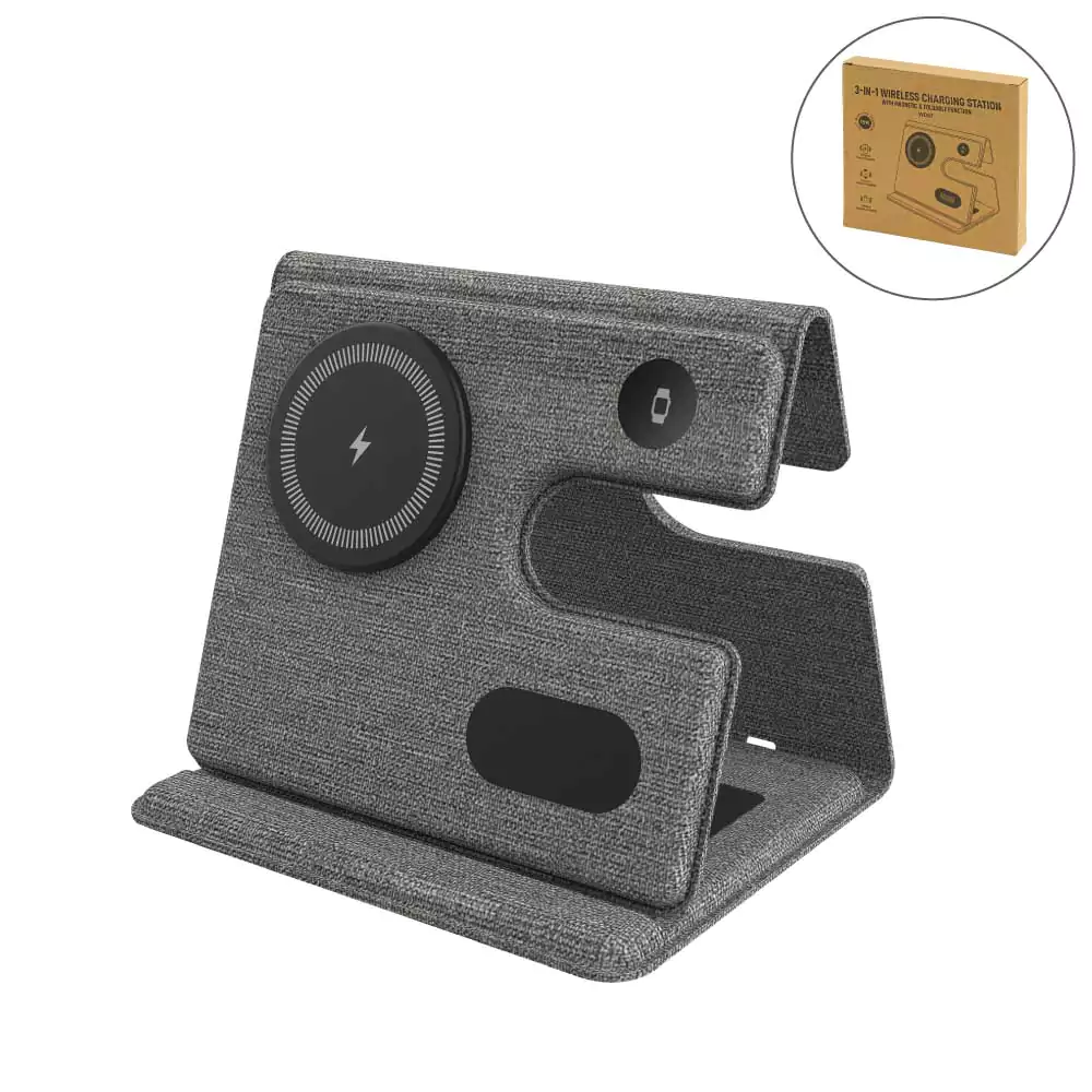 Foldable Wireless Charging Station WDS7 Blank