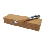 Metal Pen with Cork Barrel and Box PN70 CO 02