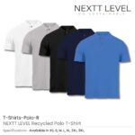 NEXTT LEVEL Recycled Polo T Shirts Polo R Details