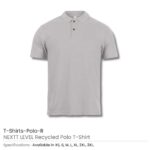 NEXTT LEVEL Recycled Polo T Shirts Polo R Grey