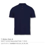 NEXTT LEVEL Recycled Polo T Shirts Polo R Navy Blue