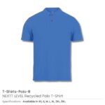 NEXTT LEVEL Recycled Polo T Shirts Polo R Royal Blue