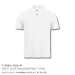 NEXTT LEVEL Recycled Polo T Shirts Polo R White