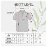 NEXTT LEVEL Recycled Polo T Shirts Size Details