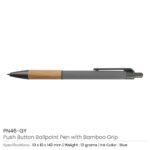 Pen with Bamboo Grip PN46 GY