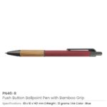 Pen with Bamboo Grip PN46 R
