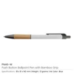 Pen with Bamboo Grip PN46 W