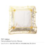 Personalized Pillows 707 Yellow 1