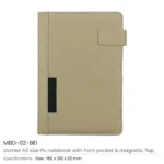 Dorniel A5 PU Notebook MBD 02 BEI