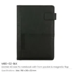 Dorniel A5 PU Notebook MBD 02 BLK