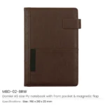 Dorniel A5 PU Notebook MBD 02 BRW