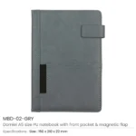 Dorniel A5 PU Notebook MBD 02 GRY