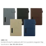 Dorniel A5 PU Notebooks MBD 02 Details 1