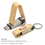 Leather Keychain USB 25 01
