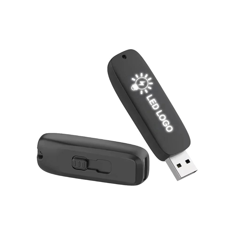 Light Up Logo USB 83 BK with Branding