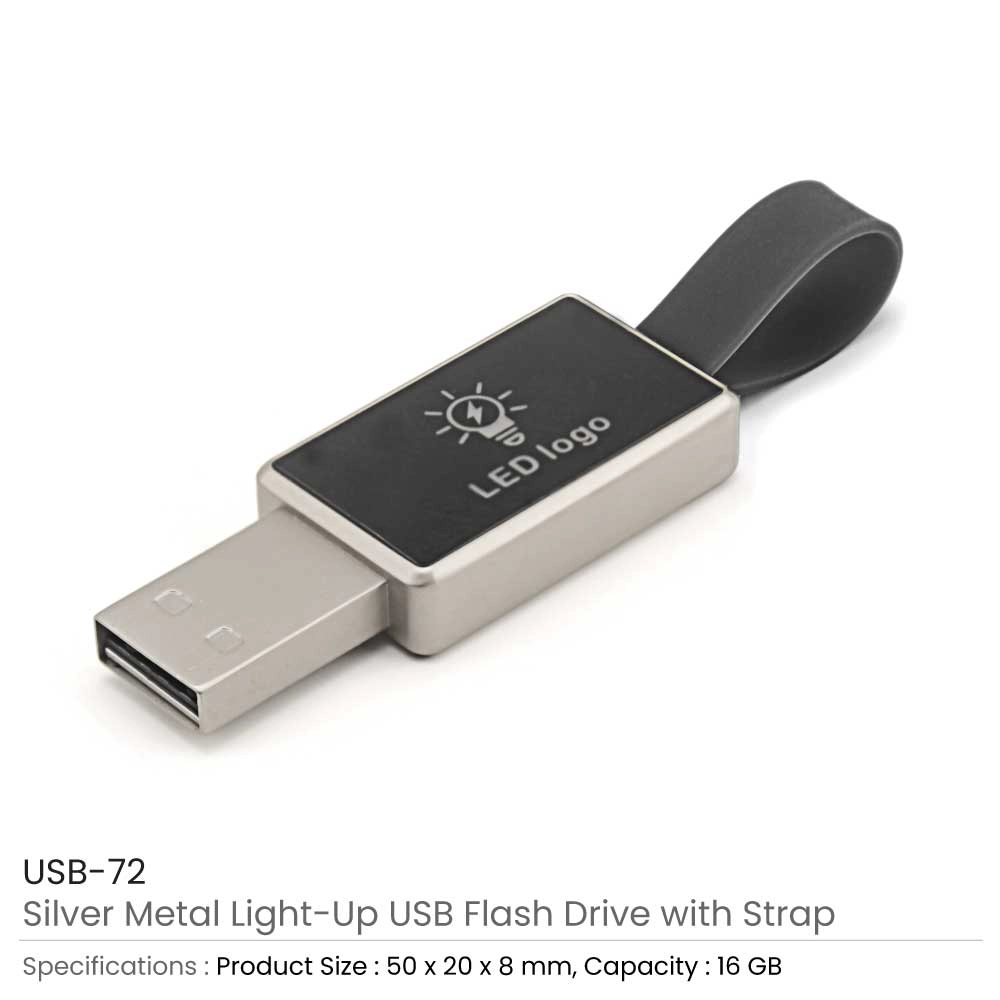 Light up Logo USB with Strap 72