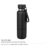 Multi Function SS Bottles 500ml TM 073 BLk