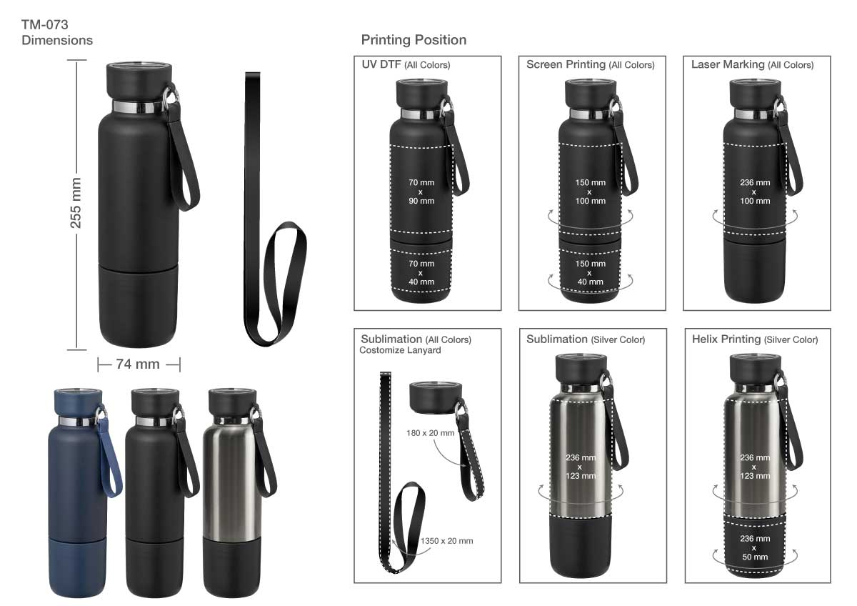 Multi Function SS Bottles 500ml TM 073 detail