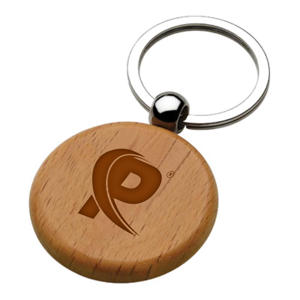 engraved round wooden keychains kh 6