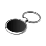 Round Shaped Metal Keychain 22 BK