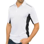 dry cool polo shirt uv protection black white pw
