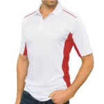 dry cool polo shirt uv protection red white pw