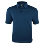 mens golf polo uv protection navy blue pw