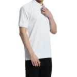 recycled polo shirt white pw1