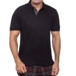 santhome polo shirt lava black pw
