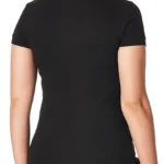 womens polo shirt navy black pw 2