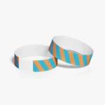 wristband stack blue orange strip