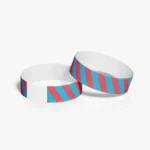 wristband stack blue red strip