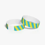 wristband stack blue yellow strip